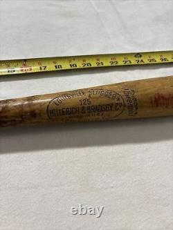 Vintage Louisville Slugger 125 Joe Rudi Game used bat Possible Sig RUS 4