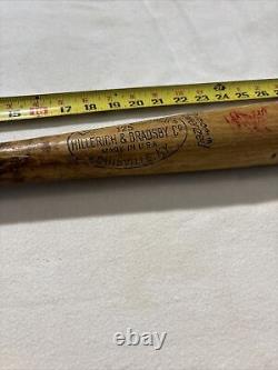 Vintage Louisville Slugger 125 Joe Rudi Game used bat Possible Sig RUS 4