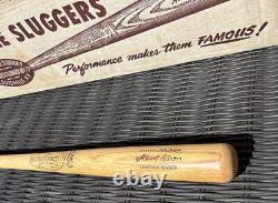 Vintage Louisville Slugger 125LL Henry Hank Aaron Wood Baseball Bat 30 New