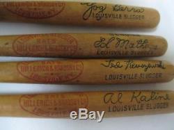 Vintage Louisville Slugger Bank with 10 wooden bats from 1950s or 60s