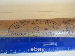 Vintage Louisville Slugger Baseball Bat No 3 Hutfield Fungo