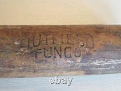 Vintage Louisville Slugger Baseball Bat No 3 Hutfield Fungo