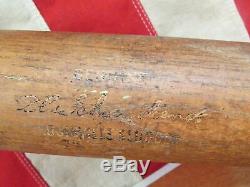 Vintage Louisville Slugger Baseball Bat with MacGregor Glove Red Schoendienst HOF