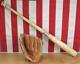 Vintage Louisville Slugger Baseball Bat With Wilson Glove Both Kirby Puckett Hof