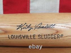 Vintage Louisville Slugger Baseball Bat with Wilson Glove Both Kirby Puckett HOF