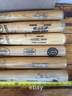 Vintage Louisville Slugger Big Leaguer 125 M110 Pro Stock Baseball Bat Lot of 6 Vintage Louisville Slugger Big Leaguer 125 M110 Pro Stock Baseball Bat Lot of 6