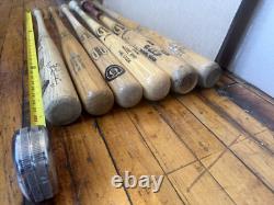 Vintage Louisville Slugger Big Leaguer 125 M110 Pro Stock Baseball Bat Lot of 6 Vintage Louisville Slugger Big Leaguer 125 M110 Pro Stock Baseball Bat Lot of 6