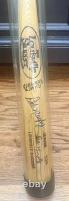 Vintage Louisville Slugger Flame Tempered Wooden Bb bat Player Model w Tube