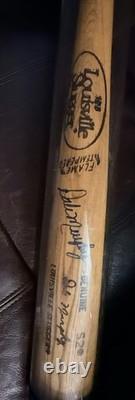 Vintage Louisville Slugger Flame Tempered Wooden Bb bat Player Model w Tube