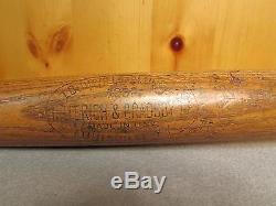 Vintage Louisville Slugger H&B The Bulger Wood Baseball Bat Softball No. 125F 34