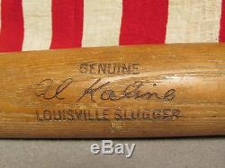 Vintage Louisville Slugger H&B Wood 125 Baseball Bat Al Kaline 34 1/2 Mr. Tiger