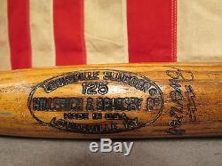 Vintage Louisville Slugger H&B Wood 125 Baseball Bat Fungo 37 Dave Johnson H29