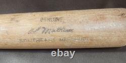 Vintage Louisville Slugger H&B Wood Baseball Bat 125 Ed Mathews Model 33 HOF