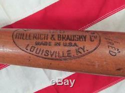 Vintage Louisville Slugger H&B Wood Baseball Bat Dagoberto Campaneris Model 35