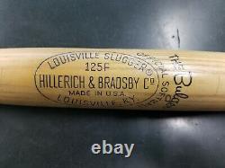 Vintage Louisville Slugger H&B Wood Baseball Bat The Bulger No. 125F