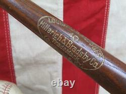 Vintage Louisville Slugger H&B Wood Baseball Mini Bat 40 J. Haus Honus Wagner 16