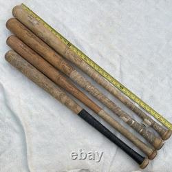 Vintage Louisville Slugger Hillerich Bradsby Wooden Baseball Bats Powerized 125