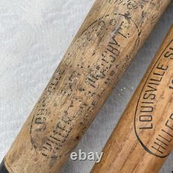 Vintage Louisville Slugger Hillerich Bradsby Wooden Baseball Bats Powerized 125