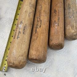 Vintage Louisville Slugger Hillerich Bradsby Wooden Baseball Bats Powerized 125