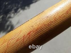 Vintage Louisville Slugger K75 Reggie Jackson Signed Cracked Baseball Bat 1960's