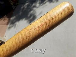 Vintage Louisville Slugger K75 Reggie Jackson Signed Cracked Baseball Bat 1960's