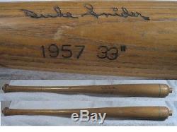 Vintage Louisville Slugger Lathe Bat/Duke Snider/Brooklyn Dodgers