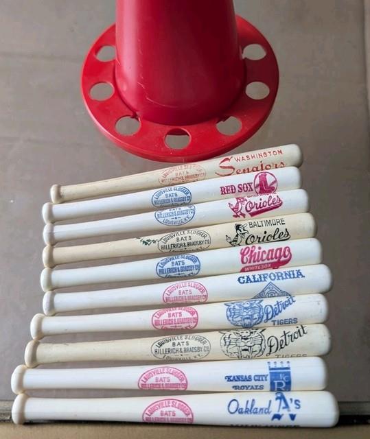 Vintage Louisville Slugger Mlb Baseball Mini Bat Bank 4.75 Washington Senators