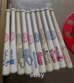 Vintage Louisville Slugger MLB Baseball Mini Bat Bank 4.75 Washington Senators