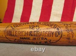 Vintage Louisville Slugger Maury Wils Baseball Bat Elizabethtown College, PA. 35