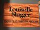 Vintage Louisville Slugger Store Advertising Banner Baseball Bat Sign