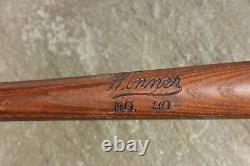 Vintage Louisville Slugger Winner No. 90 Baseball Bat c. 1950's Regulation