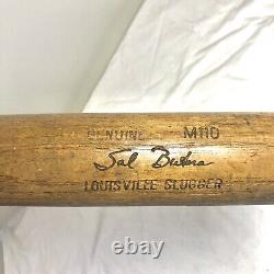Vintage Louisville Slugger Wood Baseball Bat 125 M110 Sal Butera TWINS Cracked