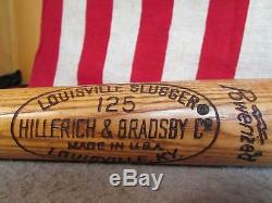 Vintage Louisville Slugger Wood Baseball Bat Billy Williams HOF Villanova Univ