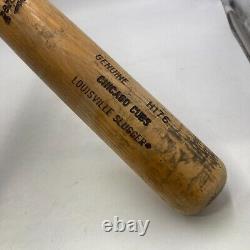 Vintage Louisville Slugger Wood Baseball Bat CHICAGO CUBS H176 33.5