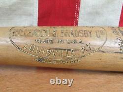 Vintage Louisville Slugger Wood Baseball Bat Dick Hickerson Stockton Ports 34
