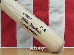 Vintage Louisville Slugger Wood Baseball Bat Game Used Mike Mordecai 34 Signed