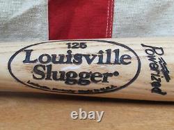 Vintage Louisville Slugger Wood Baseball Bat Game Used Mike Mordecai 34 Signed