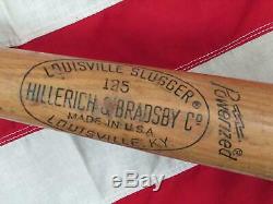 Vintage Louisville Slugger Wood Baseball Bat HOF Mickey Mantle Model Yankees