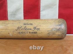 Vintage Louisville Slugger Wood Baseball Bat HOF Nelson Fox Model 34 White Sox