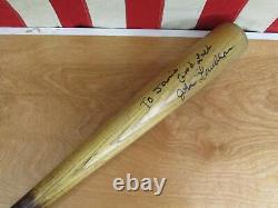 Vintage Louisville Slugger Wood Baseball Bat John Laubhan Game Used/Signed 3