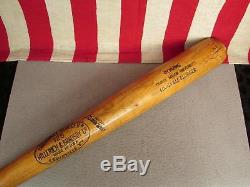 Vintage Louisville Slugger Wood H&B Baseball Bat George Mason Univ. 34 College