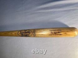 Vintage Louisville Slugger Wooden Flame Tampered Baseball Bat