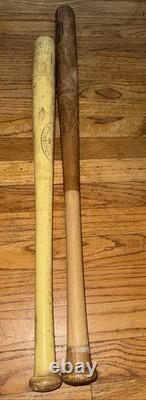 Vintage Louisville Slugger Wooden Oil Tempered Baseball Bat And Pro Washington