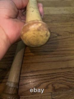Vintage Louisville Slugger Wooden Oil Tempered Baseball Bat And Pro Washington