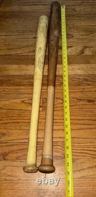 Vintage Louisville Slugger Wooden Oil Tempered Baseball Bat And Pro Washington