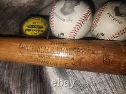 Vintage Louisville slugger Baseball bat and Ball Set LA Dodgers