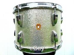 Vintage Ludwig Drums 1968 Silver Sparkle Tom 9x13 3ply Baseball Bat Muffler