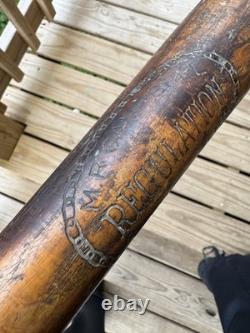 Vintage M. R. Campbell MLB Regulation Model Tullahoma-Tenn Baseball Bat Wood