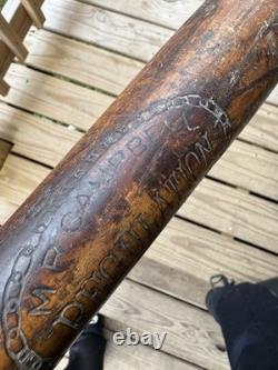 Vintage M. R. Campbell MLB Regulation Model Tullahoma-Tenn Baseball Bat Wood