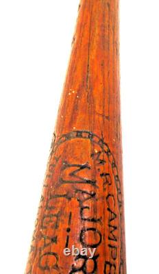Vintage M. R. Campbell Major League Tullahoma-Tenn Baseball Bat Rare